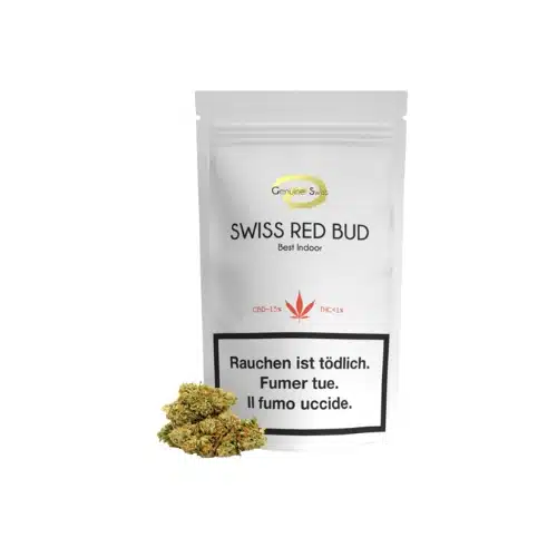 Swiss Red Bud Strawberry CBD Hanfblüten 1