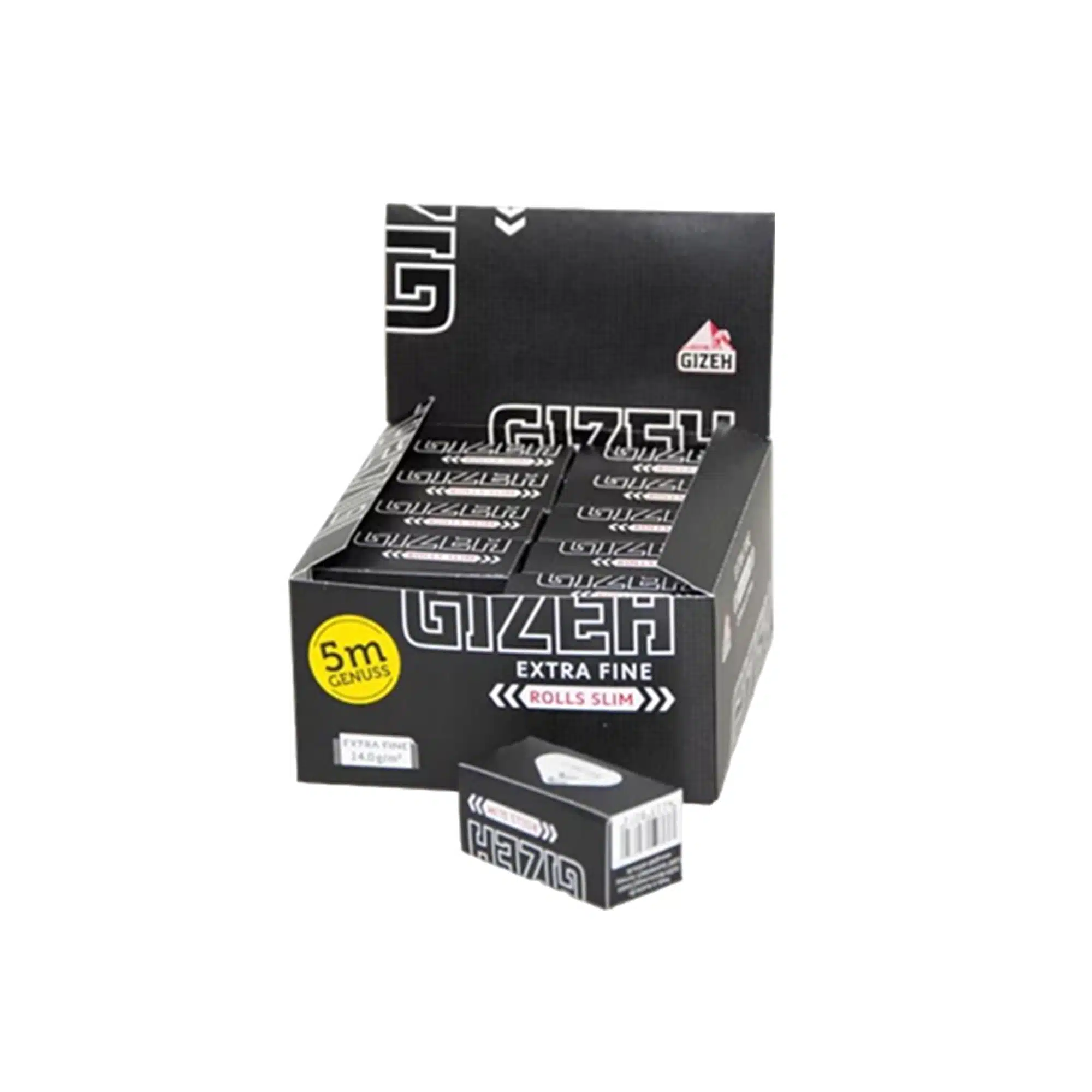 Gizeh ~ Rolls Black Slim Box 20 Stück