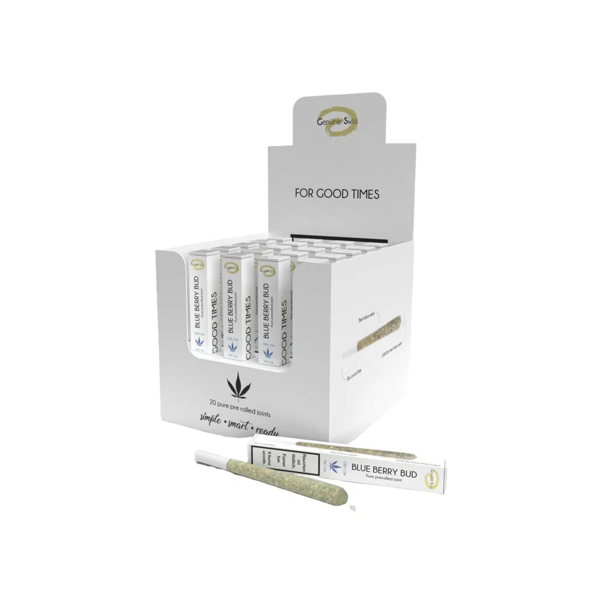 Pre Rolled Joint Party Box Blue Berry Bud