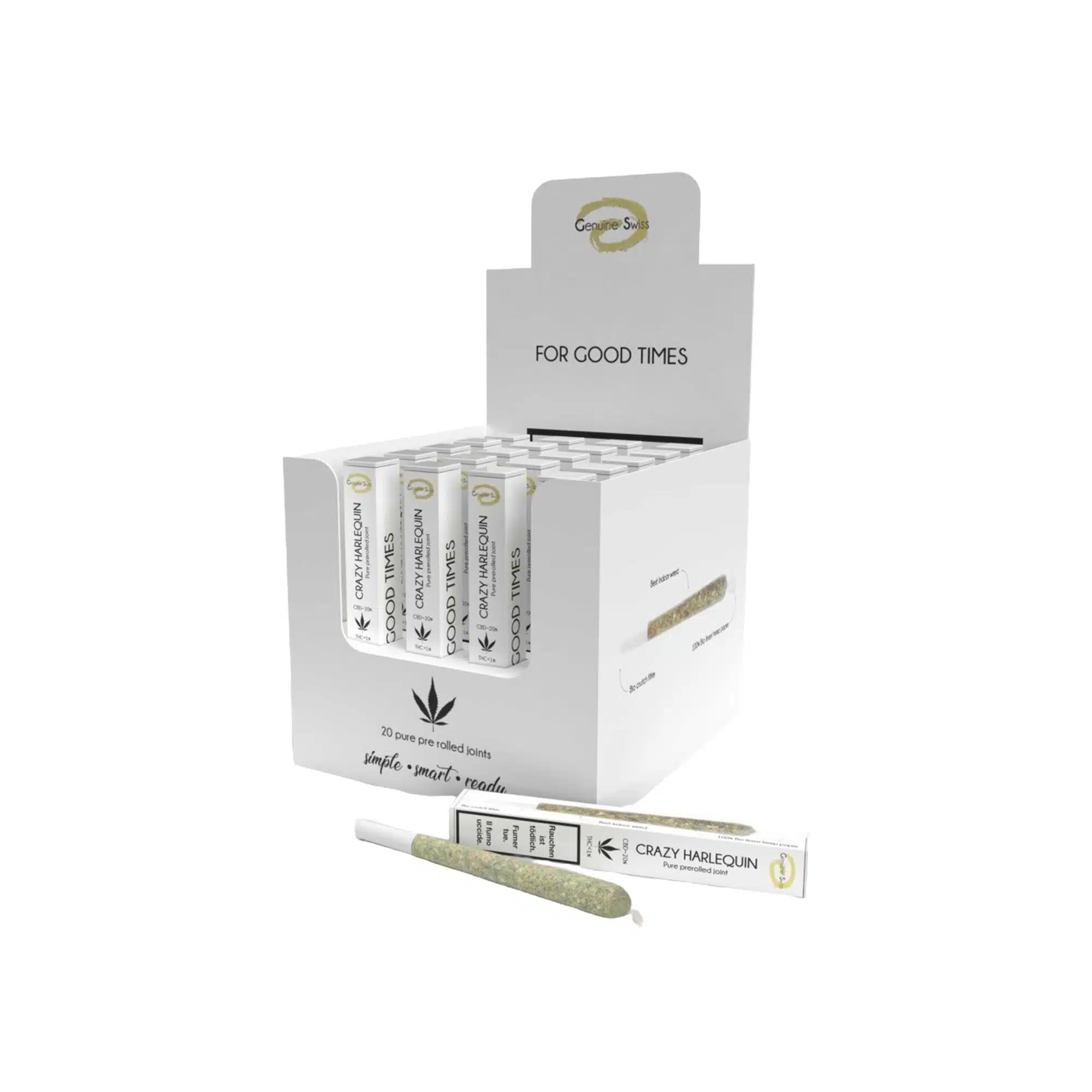 Pre Rolled Joint Party Box Crazy Harlequin