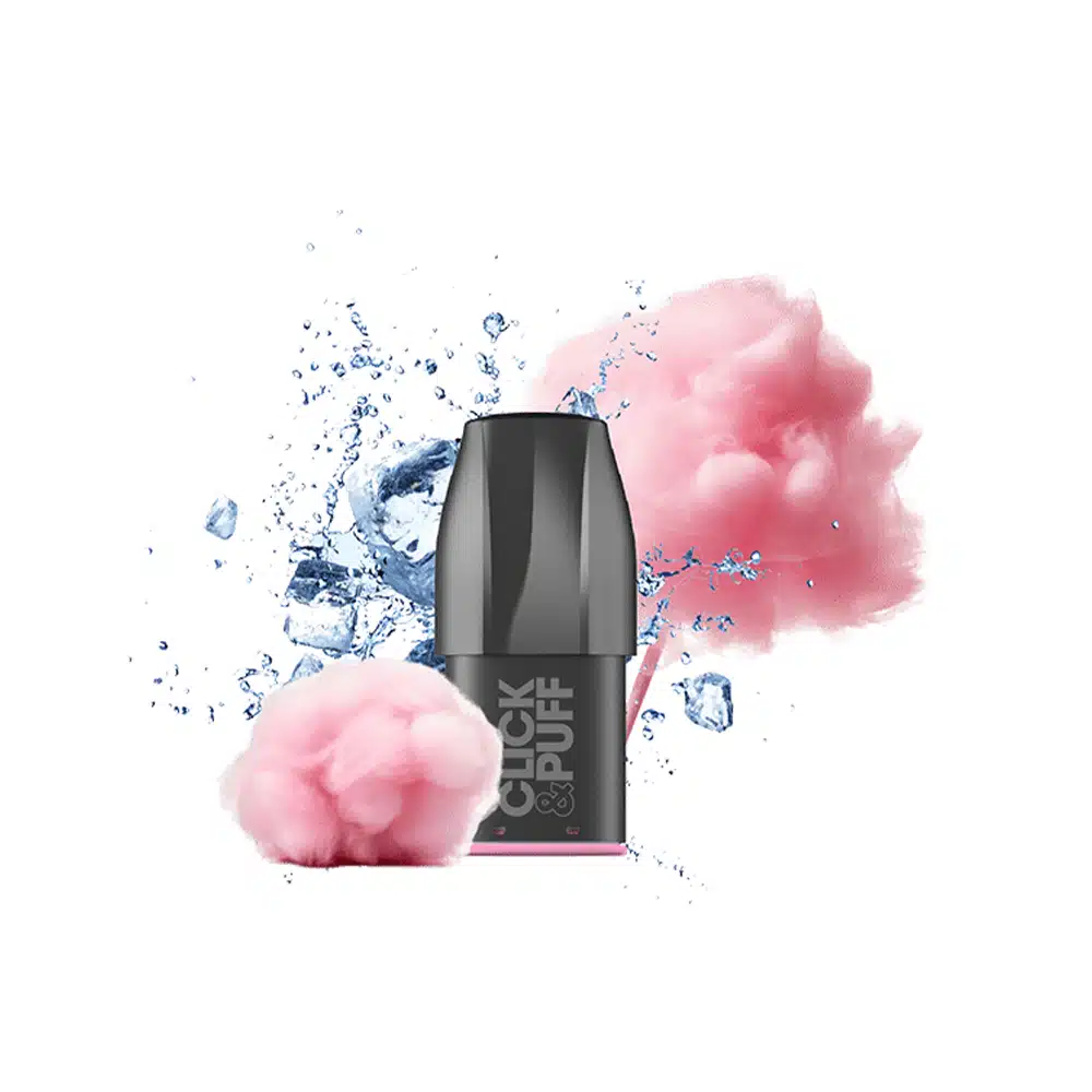 X Bar Vape Pod Cotton Candy Kartusche Click & Puff nikotinfrei