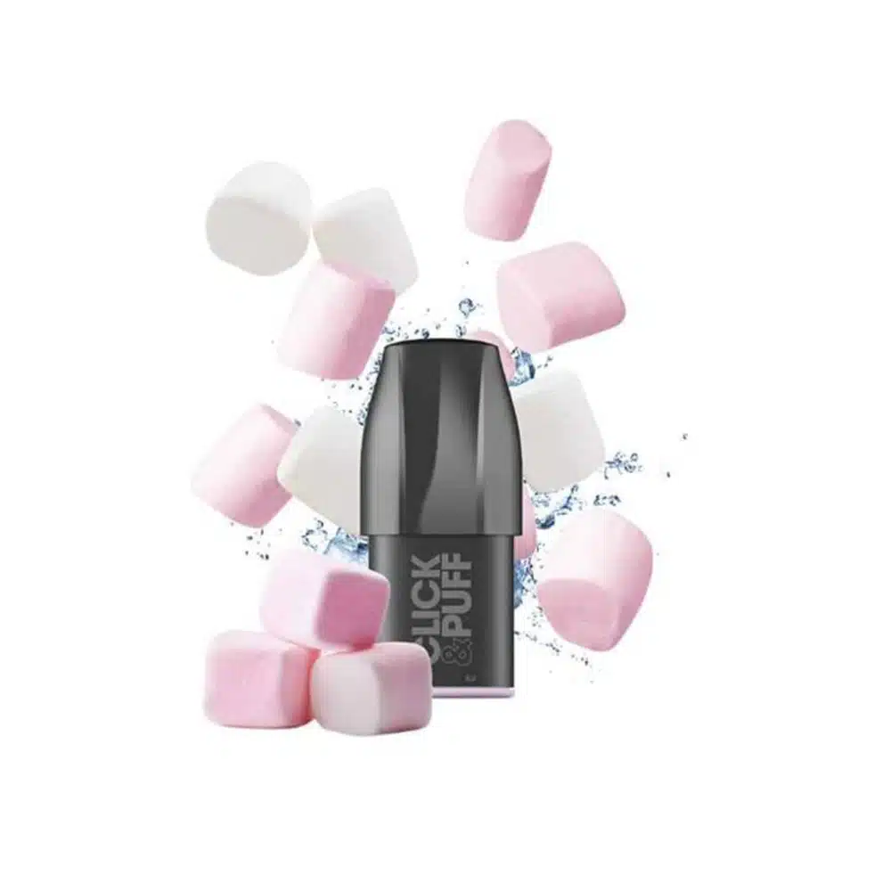 X Bar Vape Pod Marsh Mallow Kartusche Click & Puff nikotinfrei