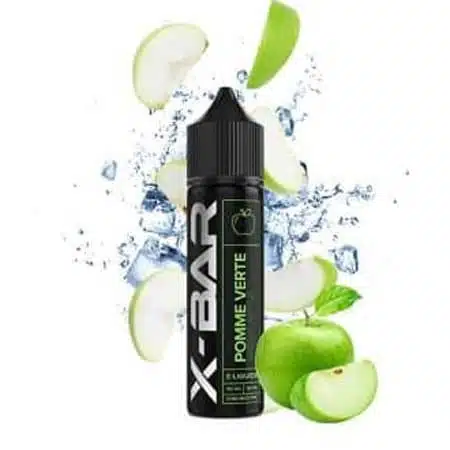 x bar 50ml e-liquid green apple1