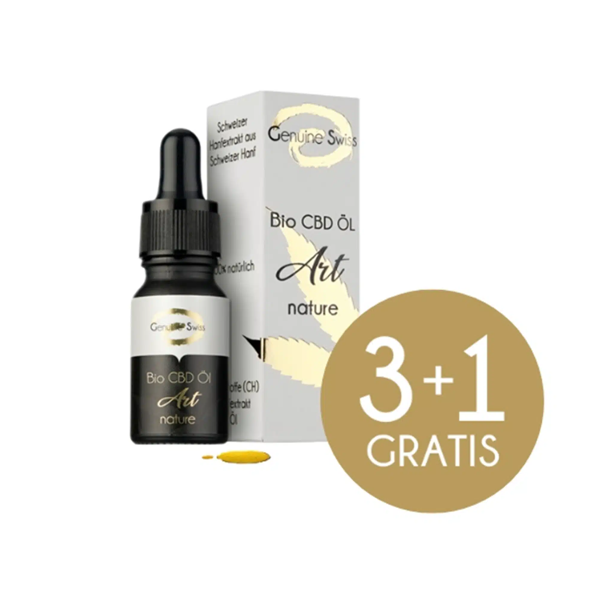 Sparset 3 + 1 Gratis BIO CBD Öl Art Nature – 12%