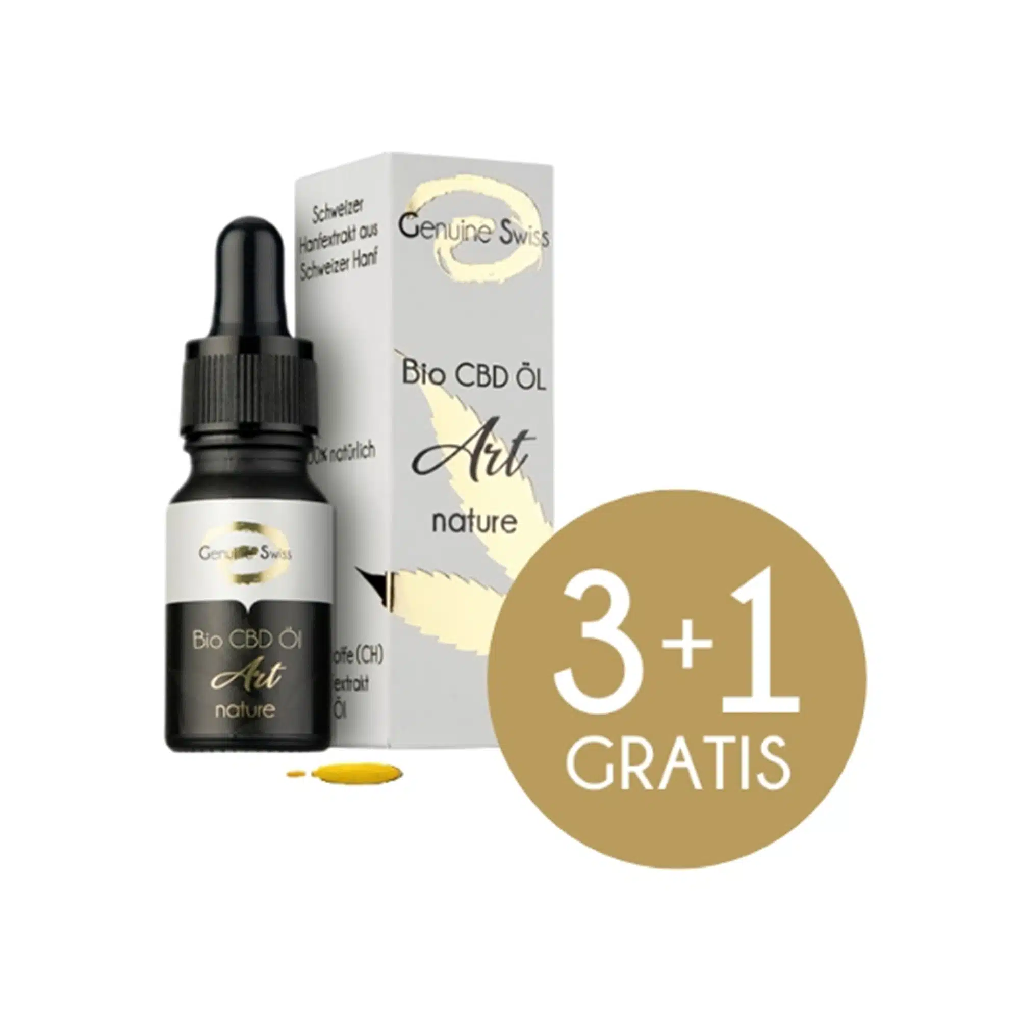 Sparset 3 + 1 Gratis BIO CBD Öl Art Nature – 18%