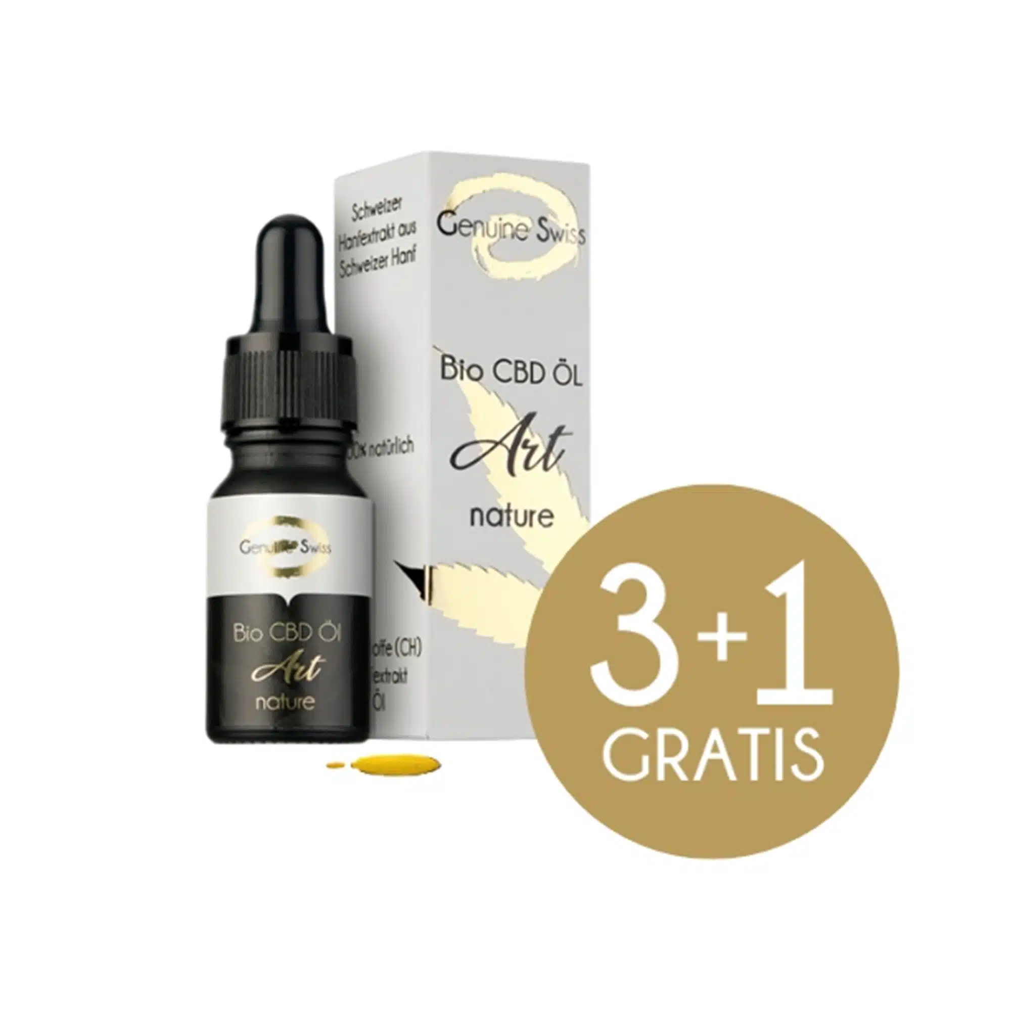 Sparset 3 + 1 Gratis BIO CBD Öl Art Nature – 24%