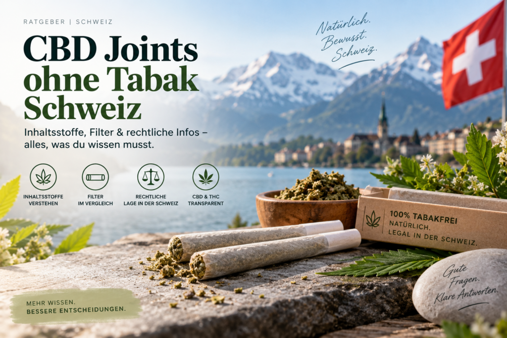 CBD Joints ohne Tabak Schweiz