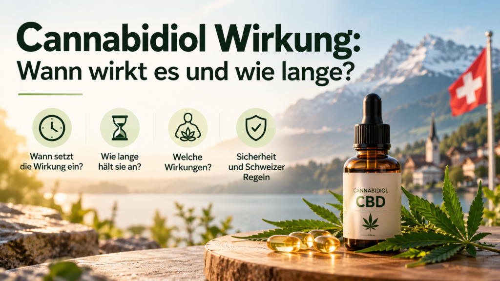 Cannabidiol Wirkung im Schweizer Alpenpanorama